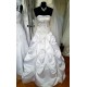 bílé svatební saténové šaty se zdobením Ramona S-M