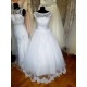 bílé svatební šaty s krajkovými ramínky Brody M-L