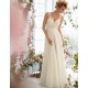 luxusní bílé antické svatební šaty na ramínka Delisse  L-XL