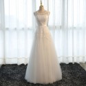 krémové tylové svatební šaty s krajkovým živůtkem Luna M