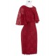 krátké červené vínové společenské šaty pro matku nevěsty Blakely XXL
