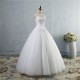 luxusní svatební šaty s bohatou tylovou sukní a krajkovým živůtkem Merista S-M