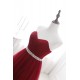 vínové červené plesové společenské šaty tylové Lucia XS-S
