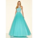 světle modré plesové šaty na maturitní ples Devona XS-S