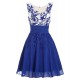 krátké modré společenské šaty do tanečních Simona XS