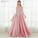 světle růžové plesové maturitní šaty saténové Dona S