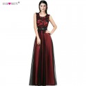 tmavě červené vínové společenské šaty na ramínka Linda XL