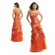 Oranžové maturitní šaty na míru
