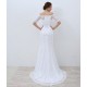 bílé krajkové svatební šaty s rukávky Alicia L-XL