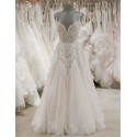 luxusní svatební šaty Adriana M krémové s champagne sukní