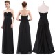 jednoduché černé společenské šaty dlouhé Jenny XL