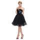 krátké černé společenské šaty Tina XS-S