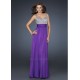 luxusní fialové společenské plesové šaty Bella