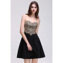 černé krátké společenské šaty do tanečních Valerie M