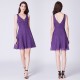 krátké fialové společenské šaty do tanečních S