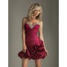 Luxusní vínové mini šaty na míru