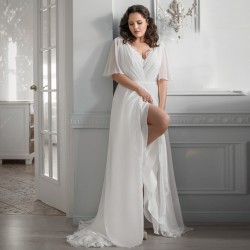 luxusní bílé svatební šaty Victoria XL