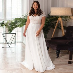 antické boho svatební šaty Vanessa XL-XXL