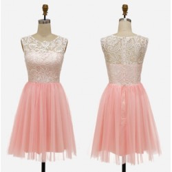 krátké růžové společenské šaty do tanečních Sandra