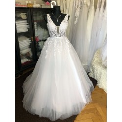 luxusní svatební šaty s tylovou sukní Claudia