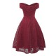 krátké vínové společenské šaty do tanečních Nina