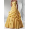 Krásné žluté společenské šaty na míru