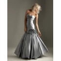 společenské stříbrné šaty na ples Dita 26