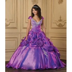 Luxusní fialové plesové šaty na míru