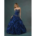 Modré maturitní šaty na míru - Quinceanera