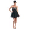 mini společenské šaty na míru černé