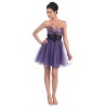 mini společenské šaty na míru fialové
