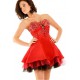 červené krátké plesové šaty Jolana
