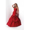 luxusní červené plesové šaty
