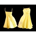 Sofia krátké žluté společenské šaty L-XL