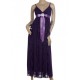 dlouhé fialové společenské letní šaty M
