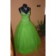 Quinceanera plesové společenské zelené šaty XS-M