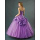 fialové plesové společenské šaty L-XL