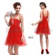 Bobby červené krátké společenské šaty S, M, L