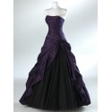 Mandy plesové společenské fialovo-černé šaty