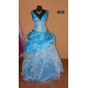modré princeznovské plesové společenské šaty Mandy M-L