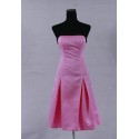 krátké růžové koktejlové společenské šaty XL