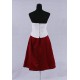 krátké červeno-bílé společenské šaty L