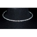 luxusní štrasový náhrdelník jednořadý
