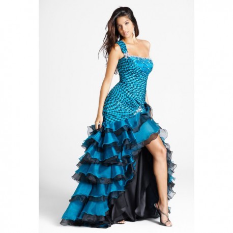 modro-černé originální luxusní plesové šaty Alexia 9266 vel. UK 10