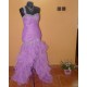 sexy plesové maturitní fialové šaty na jedno rameno Amanda S-M
