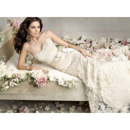 bílé krajkové svatební šaty Florencia S-M