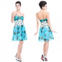 barevné modré krátké společenské letní šaty Arnica M
