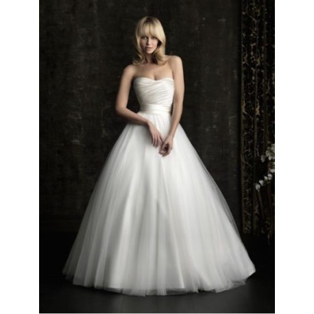 luxusní bílé tylové svatební šaty Carlita M-L