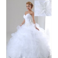 luxusní bílé svatební šaty Benedetta S-M