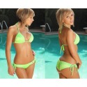 dámské zelené dvoudílné plavky, bikini